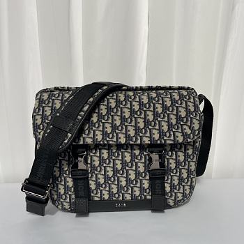 Dior Explorer Messenger Bag Beige and Black 31 x 21 x 8 cm