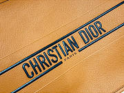 Dior Book Tote Brown Grained Calfskin 41.5x35x18cm - 3