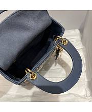 Dior Mini Lady Denim Blue Lucky Star 17 x 15 x 7 cm - 5