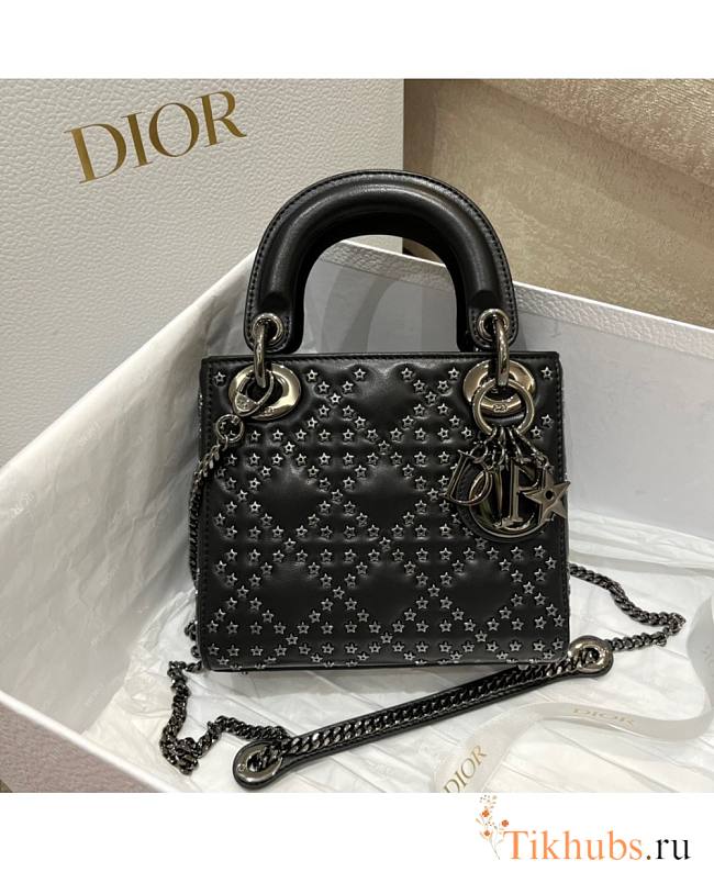 Dior Mini Lady Black Lucky Star 17 x 15 x 7 cm - 1