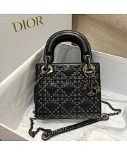 Dior Mini Lady Black Lucky Star 17 x 15 x 7 cm - 1