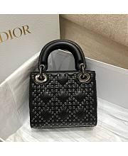 Dior Mini Lady Black Lucky Star 17 x 15 x 7 cm - 4