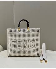 Fendi Sunshine Medium Two-toned Perforated Leather 31x17x35cm - 1