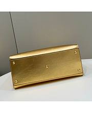 Fendi Sunshine Medium Gold Laminated Leather 35x17x31cm - 6