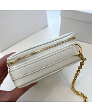 Dior Caro Box Bag With Chain White 18 x 13 x 5 cm - 3