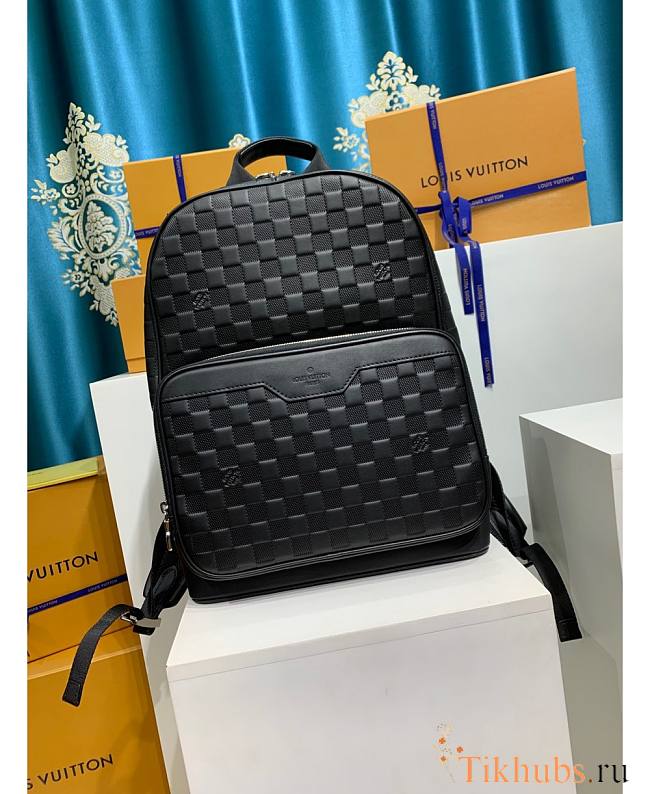 Louis Vuiiton LV Campus Backpack Damier Infini Onyx 30x39x13cm - 1