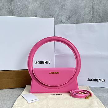 Jacquemus Le sac Rond Pink 25x13x6cm