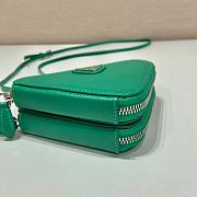 Prada Saffiano Leather Mini Pouch Green 15x10x5cm - 6