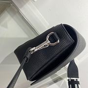 Prada Leather Shoulder Bag Black 23x15.5x9cm - 3