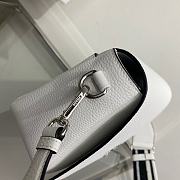 Prada Leather Shoulder Bag White 23x15.5x9cm - 4