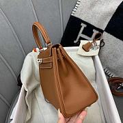 Hermes Kelly Togo Silver Brown 25cm - 4