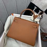 Hermes Kelly Togo Silver Brown 25cm - 2