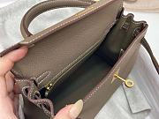 Hermes Kelly Togo Gold Gray 25cm - 5