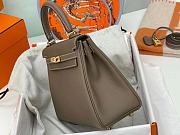 Hermes Kelly Togo Gold Gray 25cm - 4