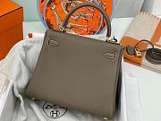 Hermes Kelly Togo Gold Gray 25cm - 3