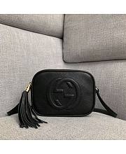 Gucci Soho Small Leather Disco Black Bag 21x15x7cm - 1