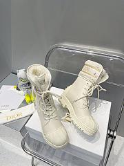 Dior D-Major Ankle Boot White Calfskin - 5