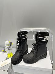 Dior D-Major Ankle Boot Black Calfskin - 1