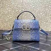 Valentino Vsling Sparkling Embroidery Gradient Blue 19x13x9cm - 1