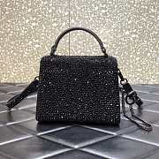 Valentino Vsling Sparkling Embroidery Gradient Black 19x13x9cm - 3