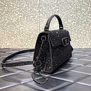 Valentino Vsling Sparkling Embroidery Gradient Black 19x13x9cm - 2