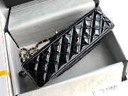 Chanel Flap Bag Patent Black Gold 25.5x15.5x6.5cm - 4