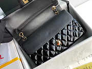 Chanel Flap Bag Patent Black Gold 25.5x15.5x6.5cm - 5