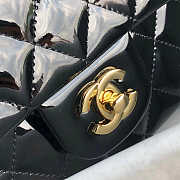 Chanel Flap Bag Patent Black Gold 25.5x15.5x6.5cm - 6