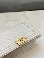 Chanel Leboy Cavier Gold Hardware White 25cm - 3