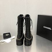 Chanel Grained Calfskin Lace-Ups Boots - 6