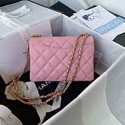 Chanel 22K Coco First Flap Bag Cavier Pink 20cm - 5