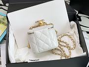 Chanel Vanity Box White Bag 8.5x11x7cm - 4