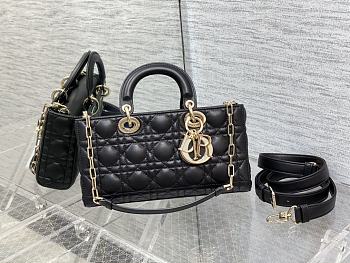 Lady Dior Joy Black Size 26 cm