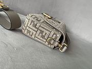 Fendi Baguette Dark grey FF tapestry fabric 27x6x15cm - 4