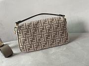 Fendi Baguette Dark grey FF tapestry fabric 27x6x15cm - 2