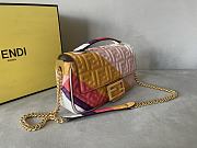 Fendi Baguette Chain Midi Multicolour Print 24x14.5x7cm - 4