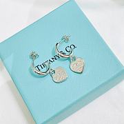 Tiffany & Co Heart Earrings Silver  - 1