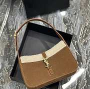 YSL Le 5 À 7 Shearling And Leather Shoulder Bag Size 15 x 25 x 6 cm - 4