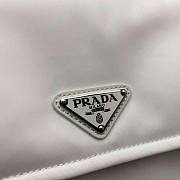 Prada Small Padded Re-Nylon Shoulder Bag White 23x16x11 cm - 4