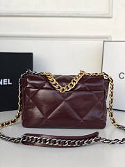 Chanel 19 Flap Bag Wine 26x16x9cm - 2