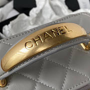 Chanel Vanity With Chain Gray 16x9.5x8cm - 5