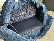 Chanel 22 Handbag Blue Denim 38 × 42 × 8 cm - 5