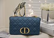 Dior Caro Blue Gold Tone 25.5x15.5x8cm - 1