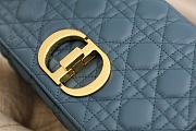 Dior Caro Blue Gold Tone 25.5x15.5x8cm - 6