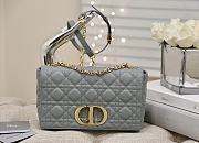 Dior Caro Medium Gray Gold Tone 25.5x15.5x8cm - 1