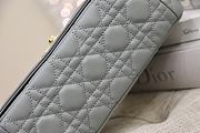 Dior Caro Medium Gray Gold Tone 25.5x15.5x8cm - 4