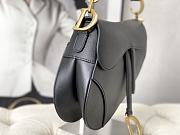 Dior Saddle Black Grained Calfskin 25.5 x 20 x 6.5 cm - 5