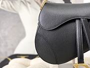 Dior Saddle Black Grained Calfskin 25.5 x 20 x 6.5 cm - 3