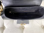 Dior Saddle Black Grained Calfskin 25.5 x 20 x 6.5 cm - 2