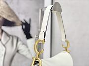 Dior Saddle White Grained Calfskin 25.5 x 20 x 6.5 cm - 6